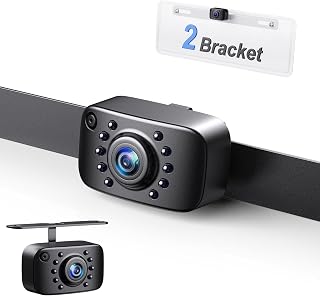 eRapta ERT01 HD Backup Camera Rear View License Plate Reverse Camera | Universal for Pickup Truck Car SUV 149 Degree Perfect Angle Night Vision IP69K Level Waterproof