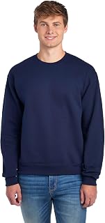 Jerzees Mens Pill Resistant Long Sleeve Crewneck Sweatshirt