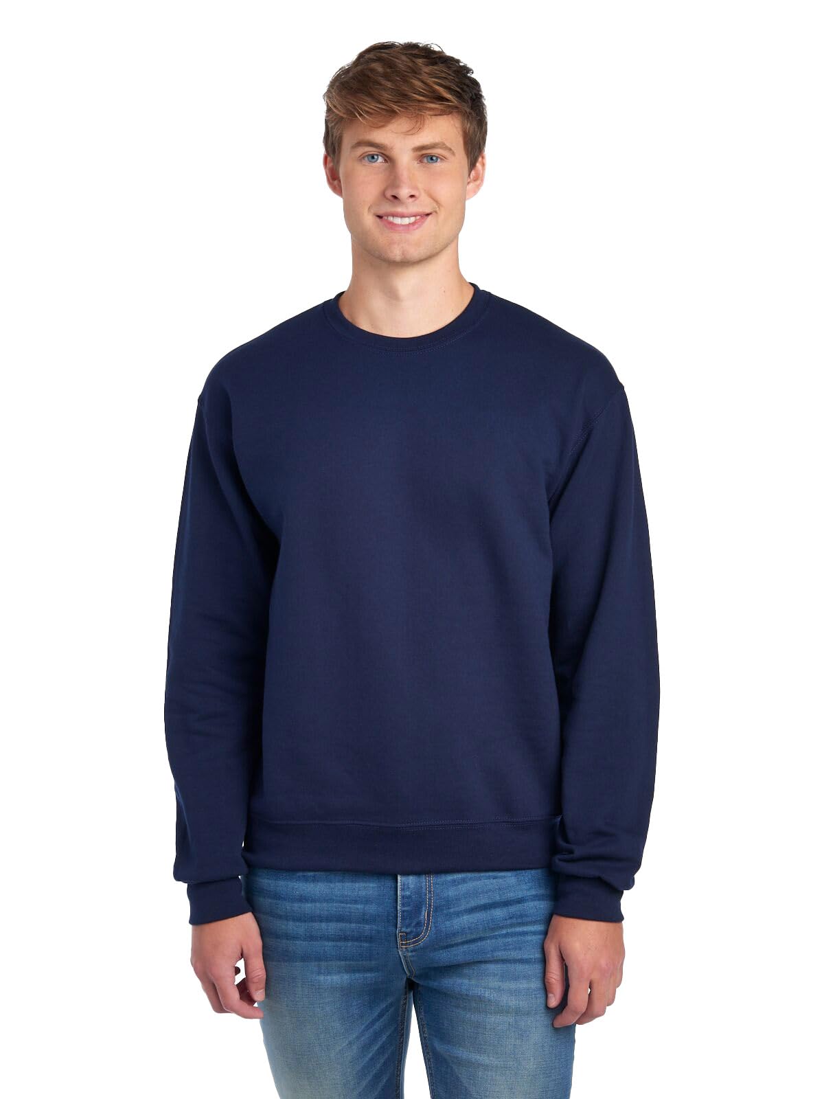 Jerzees Mens Pill Resistant Long Sleeve Crewneck Sweatshirt