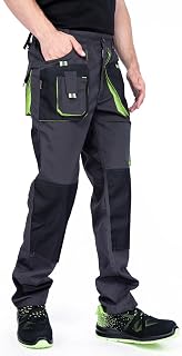 Mazalat Mens Work Trousers, Cargo Combat Trousers Men with Knee Pads Pockets, Multi Function Pockets, Large Sizes S - 3XL, Combats Trousers for Men, Quality Workwear
