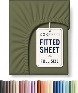 Full Fitted Sheet - Single Fitted Sheet Only - Deep Pockets - Sage Green