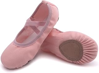 Uniuni Split Leather Sole Ballet Flats for Kids and Adults (We recommend buying a larger size)