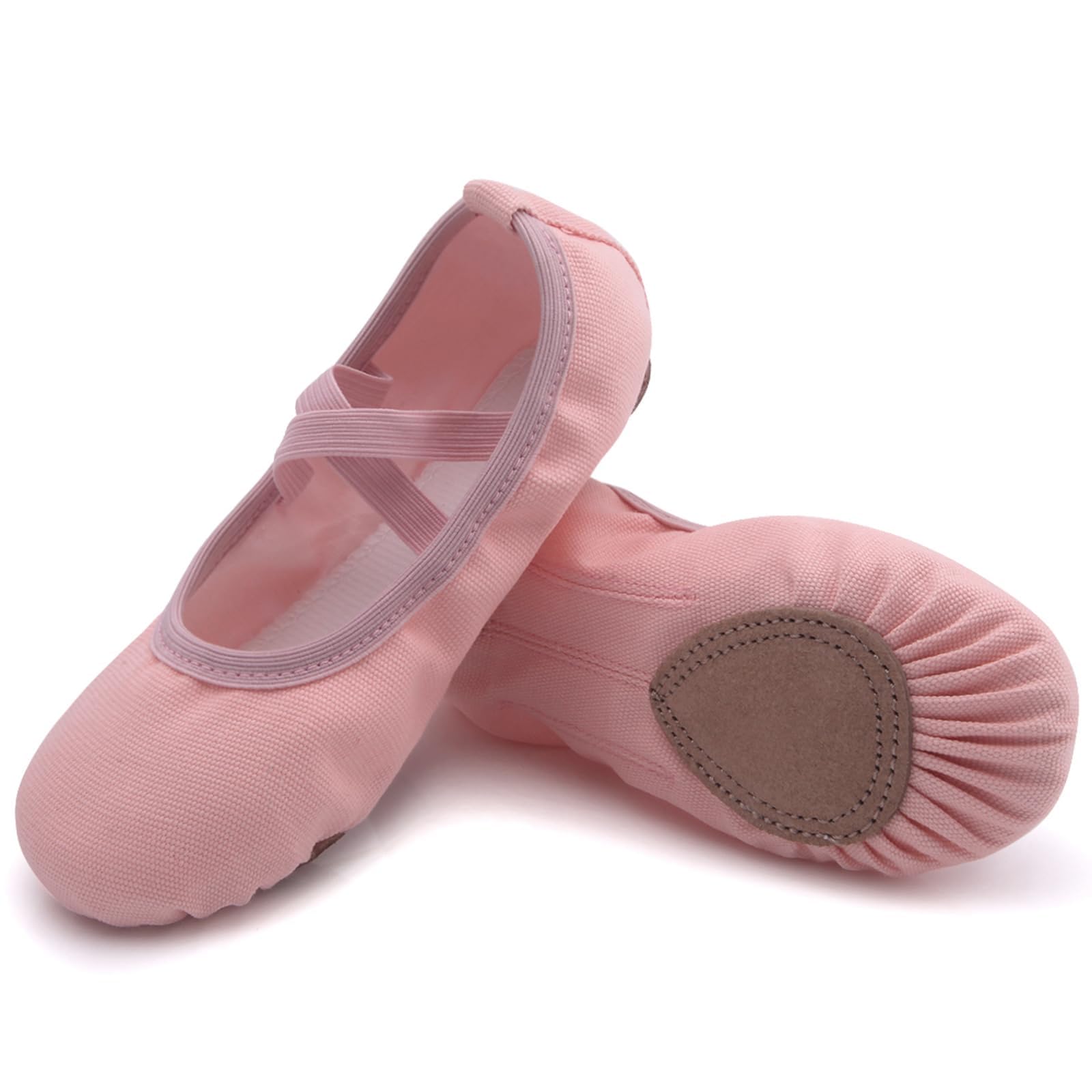 Uniuni Split Leather Sole Ballet Flats for Kids and Adults (We recommend buying 