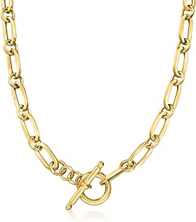 Ross-Simons Italian 18kt Gold Over Sterling Paper Clip Link Necklace