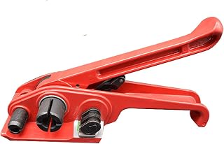 VOTOER Poly Strapping Tensioner Cutter Manual Banding Tool for Width 1/2" -3/4" Polyproplyn and Polyester Plasticstrap Cord Strapping Packing Kit, Windlass