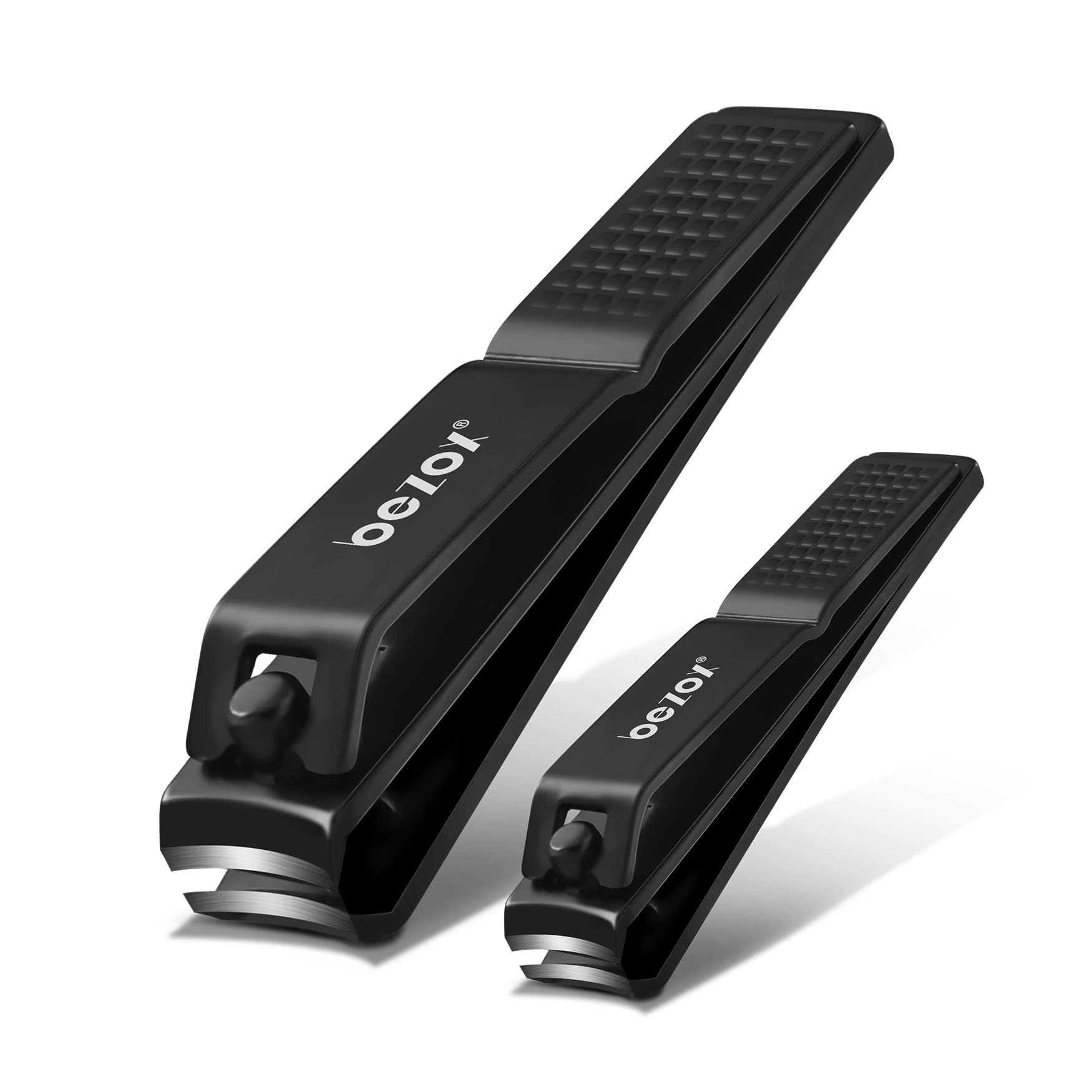 BEZOX Well-Made Nail Clipper Set 2 Pcs, Wide Jaw Opening Nail Clipper for Finger