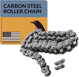 PGN #40 Carbon Steel Roller Chain - 5 Ft + 1 Free Links - 119 Links