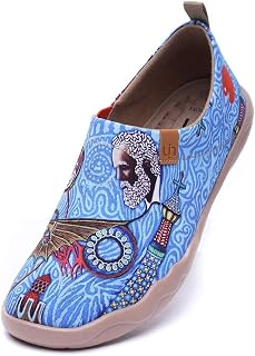 UIN Men’s Slip on Loafer Shoes, Casual, Lightweight, Canvas Hiking Shoes, Comfortable Faux Painted Travel Shoes, Toledo collection