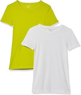Amazon Essentials Women's Slim Fit Short Sleeve Box-Neck T-Shirt