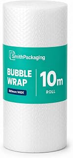 SmithPackaging Large Bubble Wrap Roll 300mm x 10m - Small Air Bubbles Packaging for Moving House & Packing Storage Boxes