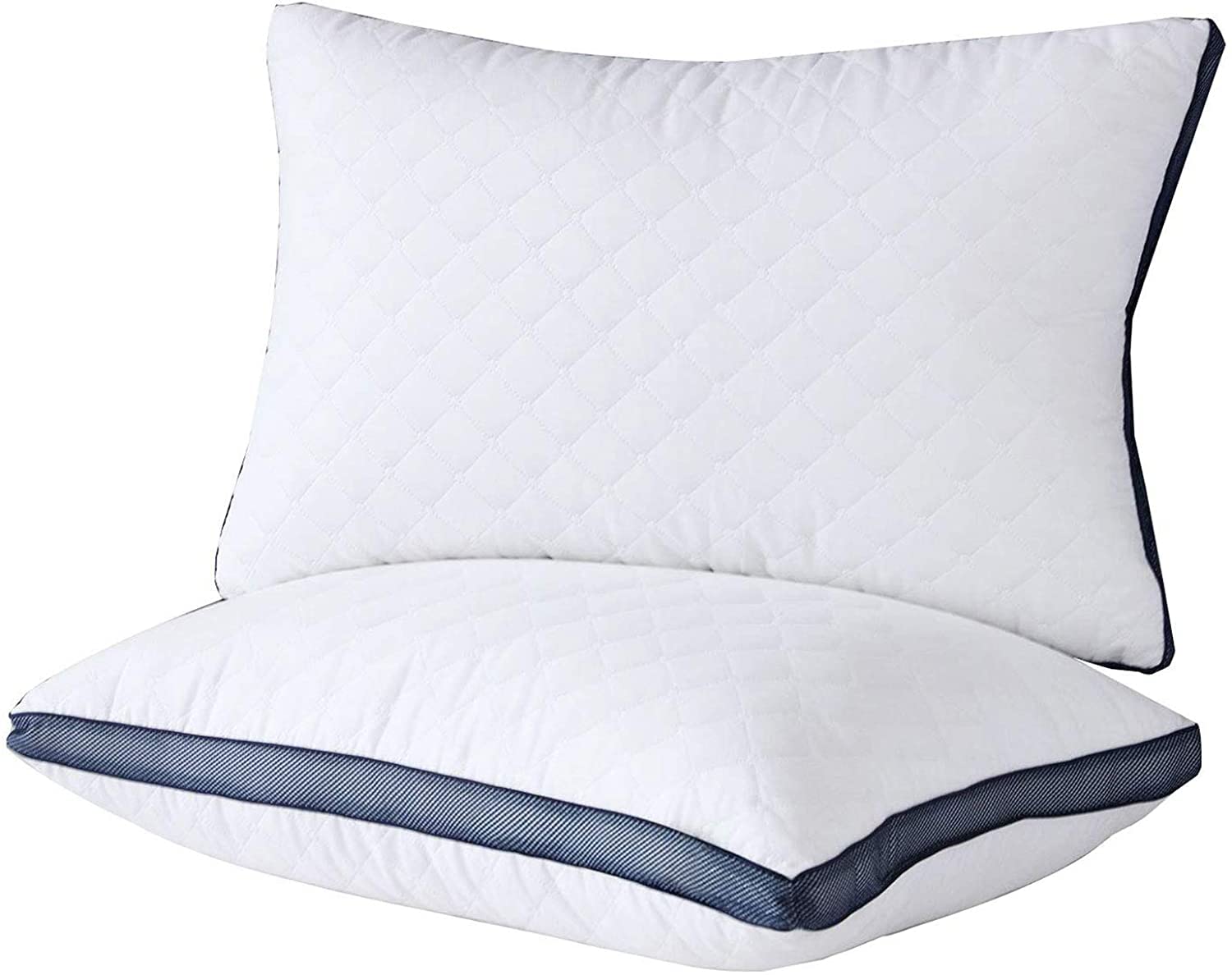 Meoflaw Gusseted Queen Size Bed Pillows Set of 2, Luxury Hotel Pillows | Balance