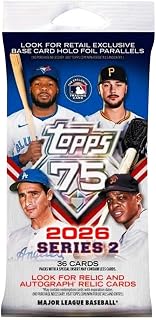 2026 Topps Series 2 Baseball Fat Pack, 36 Cards per Pack