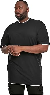 Urban Classics Mens Contrast Tall T-Shirt - Relaxed Fit S M L XL XXL 3XL 4XL 5XL 6XL