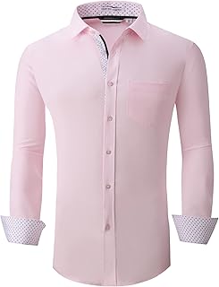 Alex Vando Men's Regular Fit Button Down Long Sleeve Shirt