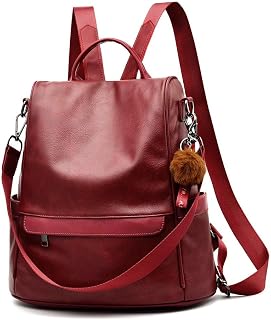 CHERUTY Women Backpack Purse PU Leather Anti-theft Casual Shoulder Bag Fashion Ladies Satchel Bags