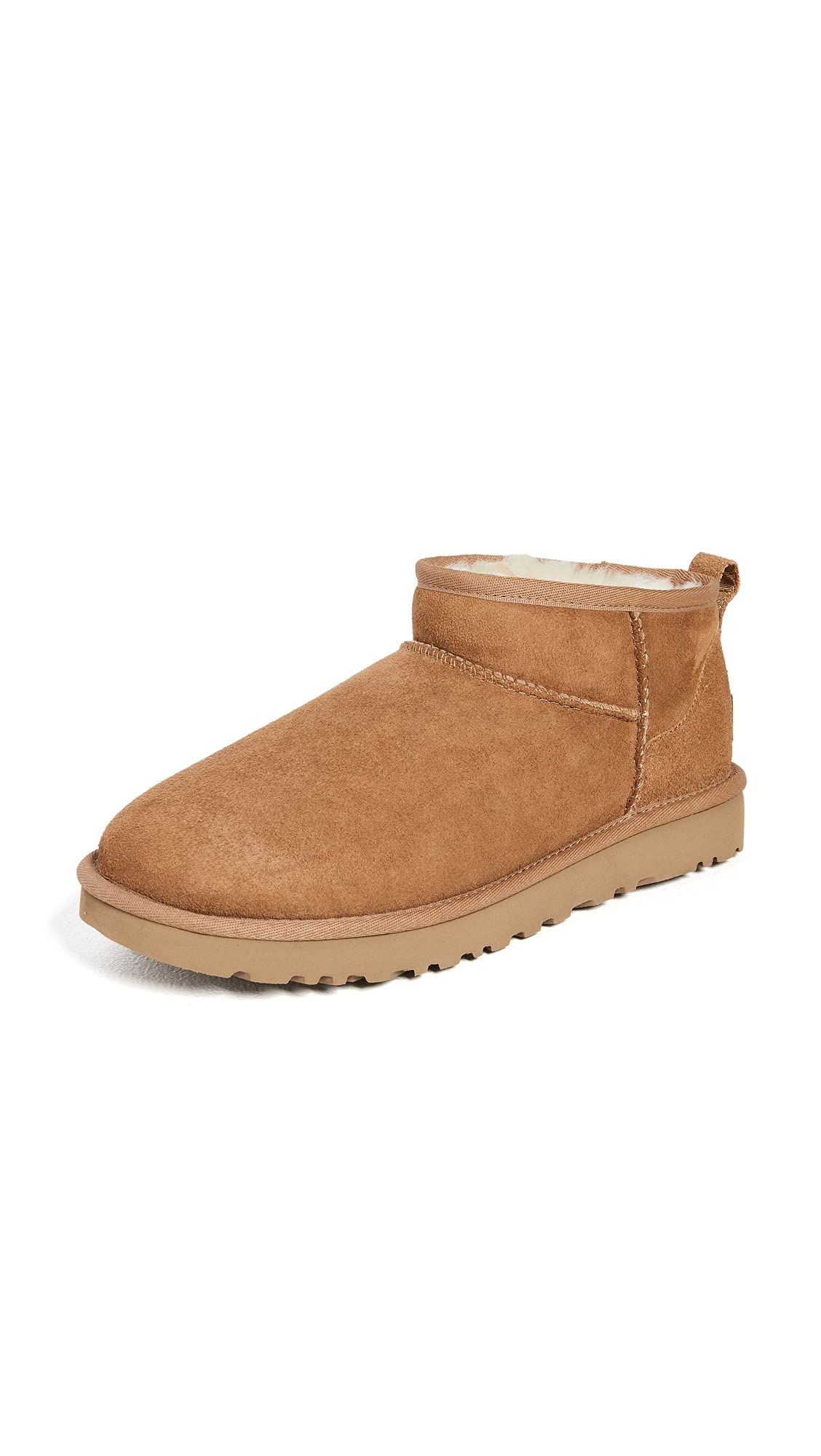 UGG Leather Ankle Boots Classic Ultra Mini Black