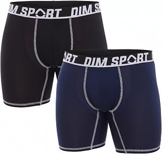 Dim Pack of 2 Men's Microfiber Thermal Regulating Long Boxer Shorts x2
