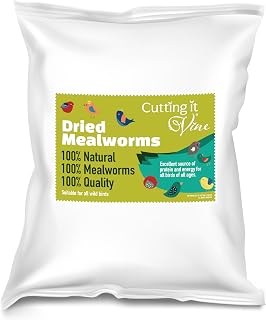 Cutting It Vine Dried Mealworms for Wild Birds, 10L (2 x 5L Bags) 100% Natural Bird Food