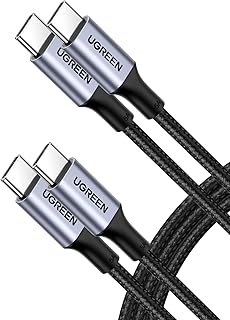 UGREEN 100W USB C to C Cable (6FT 2Pack), PD Type C Fast Charging Cord | 5A Charger Cable Compatible with MacBook, iPad Air, Dell XPS, iPhone 18/17/16 Pro Max, Galaxy S26 S25 Ultra, Pixel 10 9 8