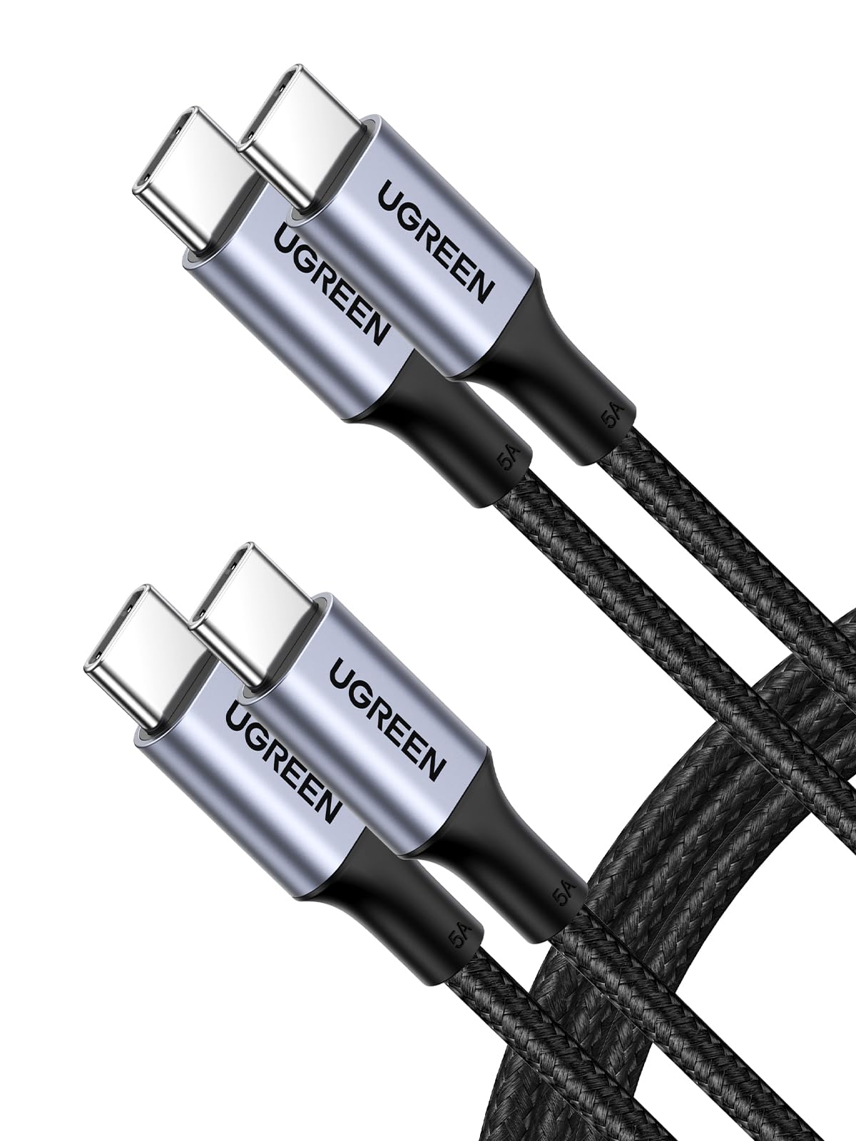 UGREEN 100W USB C to C Cable (6FT 2Pack), PD Type C Fast Charging Cord | 5A Char