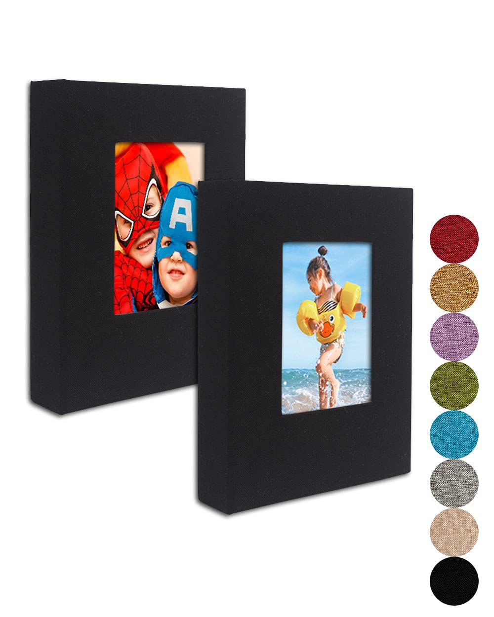 GPIRAL Small Photo Album 5x7 – 2 Pack, Each 26 Clear Pages Hold 52 Pictures. Alb
