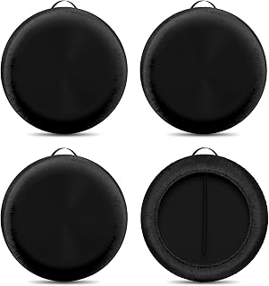 CICMOD Tire Covers 4 Pack, Universal Fits Tire Diameter 27-31 Inch, Black | Tire Wheel Protector for Truck, SUV, Trailer, Camper, RV