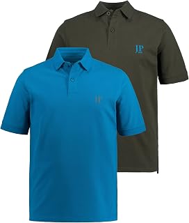 JP 1880 Pack of 2 Men's Piqué 1/2 T-Shirt Polo Shirts (Pack of 2)