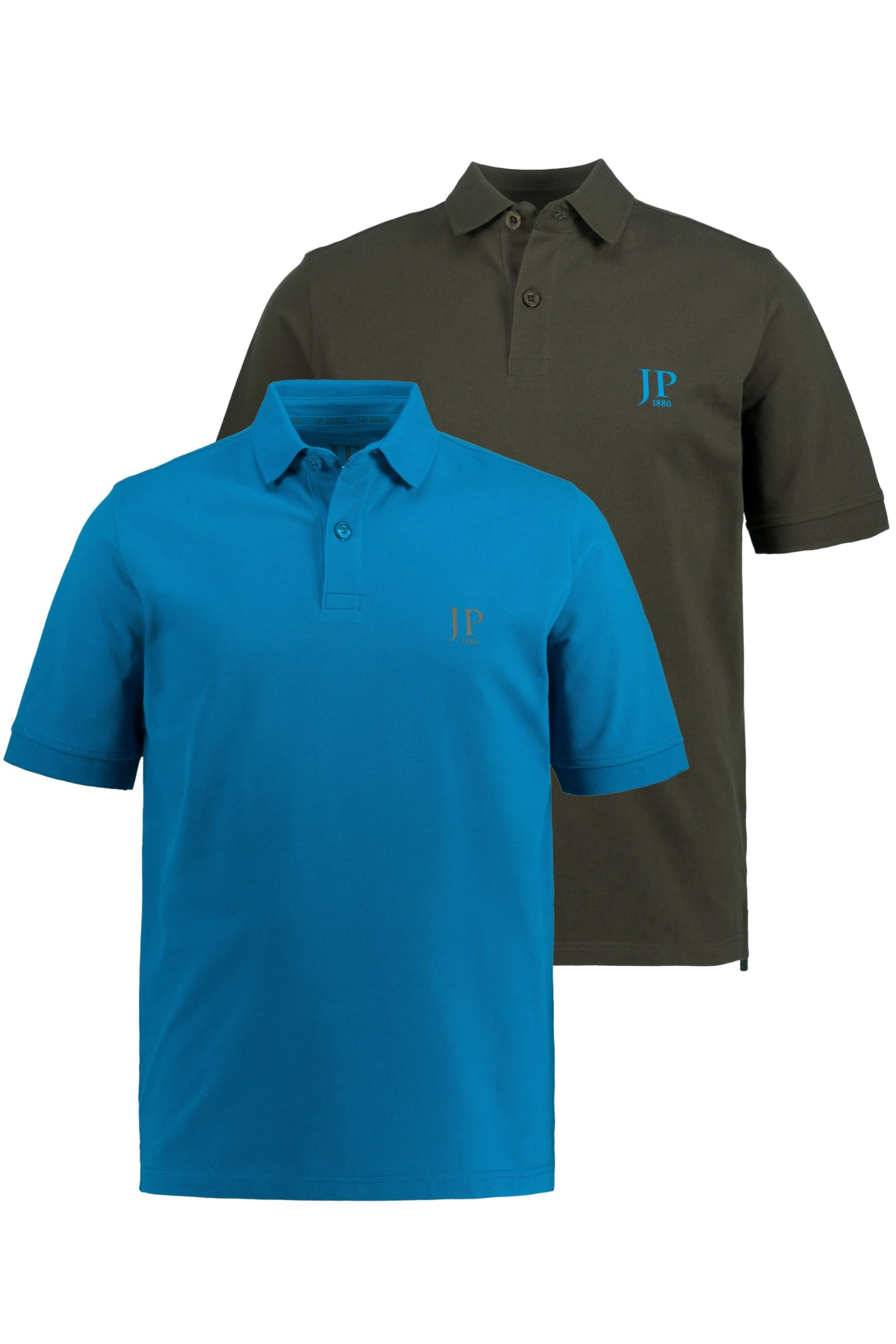 JP 1880 Pack of 2 Men's Piqué 1/2 T-Shirt Polo Shirts (Pack of 2)