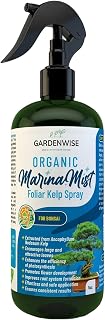 GARDENWISE Organic Marina Mist Foliar Spray for All Live Indoor and Outdoor Bonsai Tree Plants | Micro Nutrients for Vital Bonsai Health | Gentle Formula | Liquid Plant Food | Quick Results (8 oz)