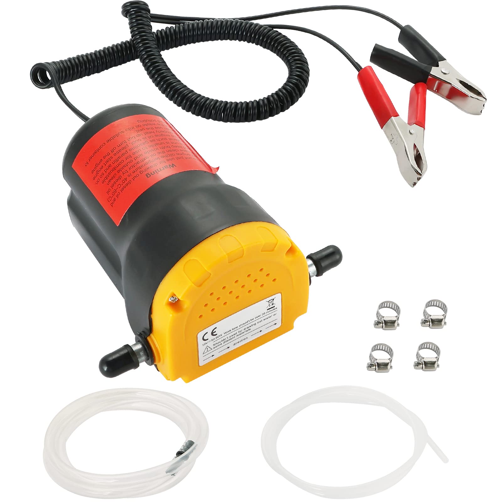 AMGSH 12V 60W Oil Change Pump Extractor | Changing Diesel Fluid Scavenge Suction