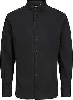 Jack & Jones Men's Jprblajaxon Stretch Shirt L/S Noos Long Sleeve Shirt (Pack of 1)