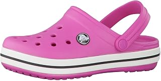 Crocs Crocband Kids Clogs, Pink (Raspberry/White), 27/29 EU