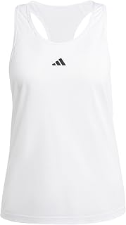 adidas Womens Train Essentials Minimal Branding Racerback Tank Training Casual - Blue