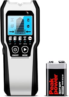 FOLAI TH550 Stud Finder Wall Scanner - 5 in 1 Stud Detector Detector Beam Finders Wall Detector Sensor Center Finding with LCD Display for Wood AC Wire Metal Studs Cable Joist Detection