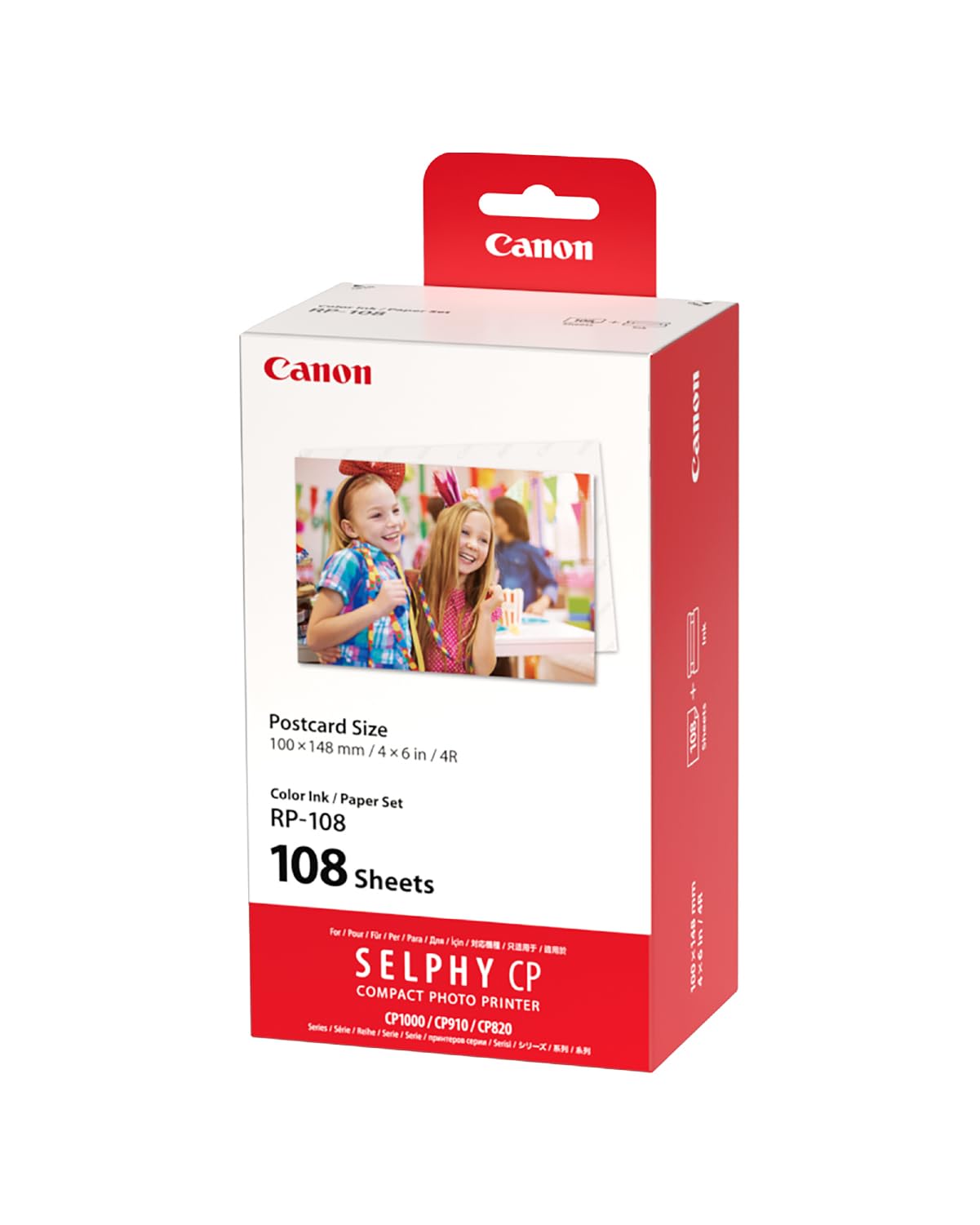 Canon RP-108 Original Selphy CP Photo Paper and Ink Cartridge White