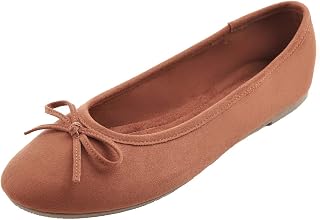 [Feversole] Women's Macaroon Colorful Memory Cusion Insock Patent Ballet Flat Women's Macaron Shiny Memory Foam Matte Flat Ballet Shoes