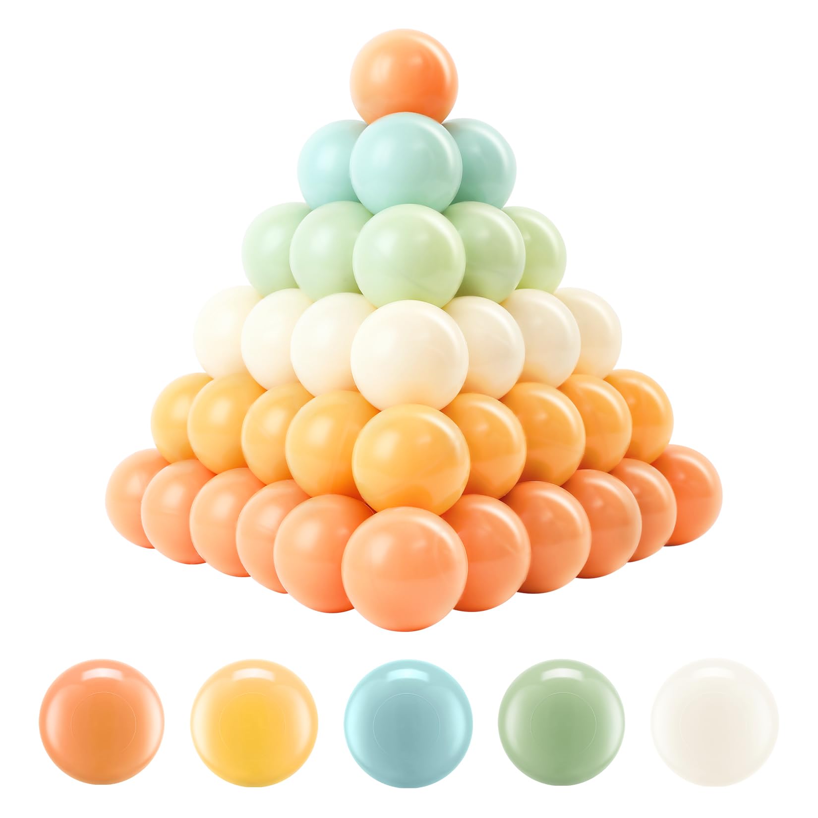 FHRILEK Ball Pit Balls,2.2 inches. Made of BPA-Free Non-Toxic Soft Plastic, Safe
