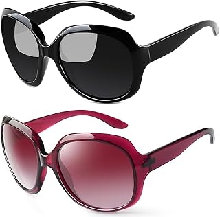 Joopin Women's Polarized Sunglasses Large Square Retro UV400