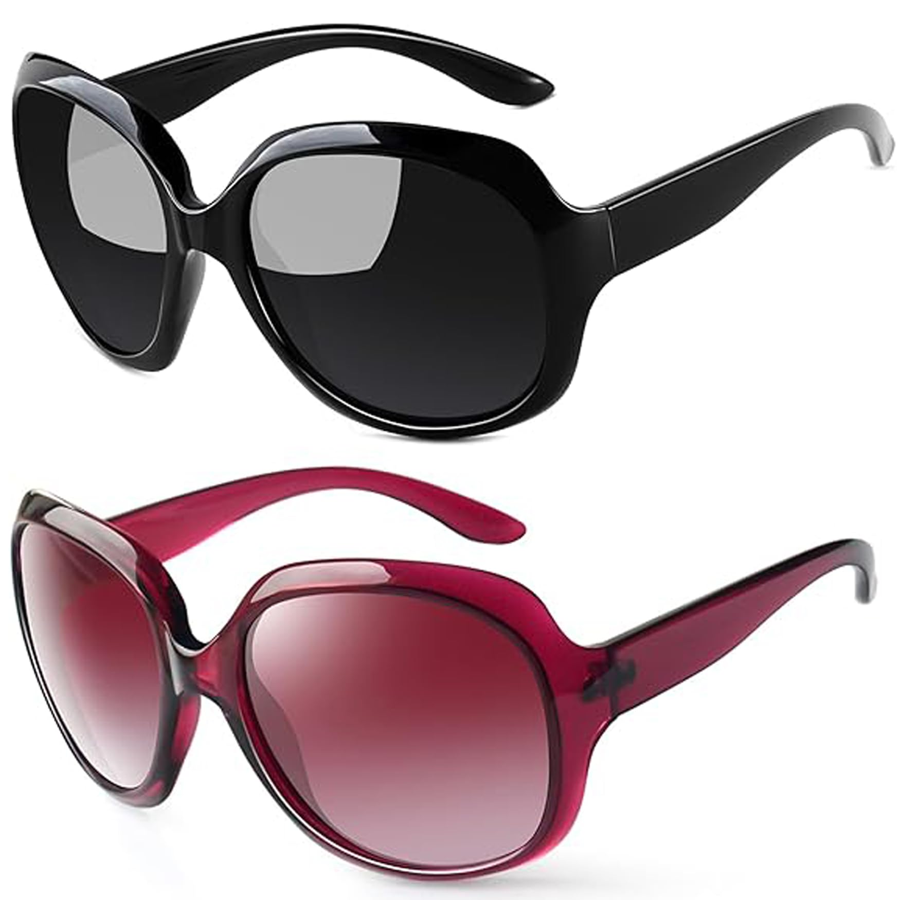Joopin Women's Polarized Sunglasses Large Square Retro UV400