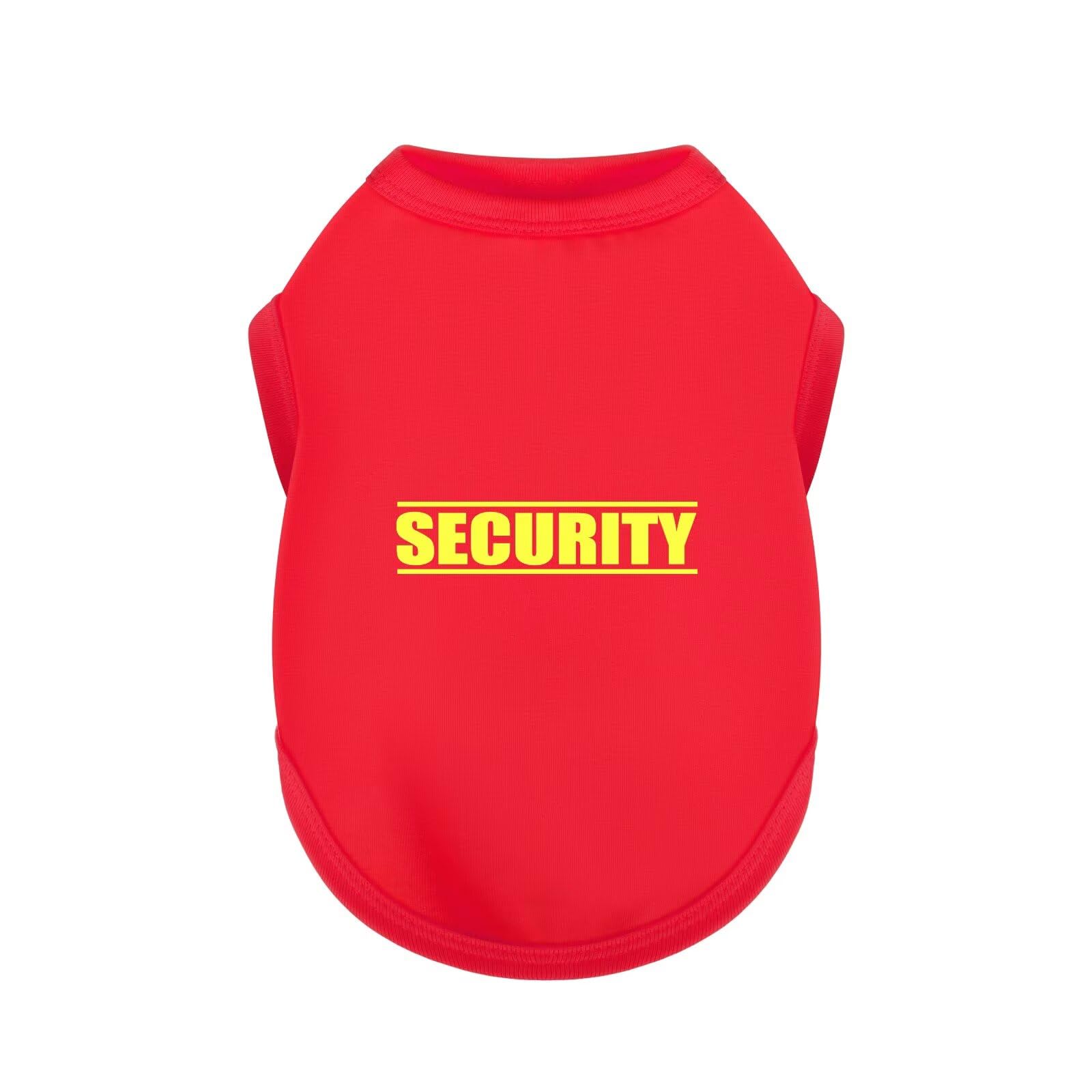 Security Print Pattern Pet Clothing: Breathable dog shirt for small, medium and 