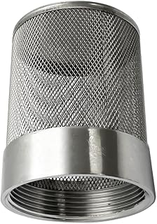 AIMCOCO 2inch SUS304 Stainless Steel Filter Head with Internal Thread Diameter of 58mm Connected to DN50 2" Water Pipe Filter Used to Remove Debris and Reduce Solid Entry