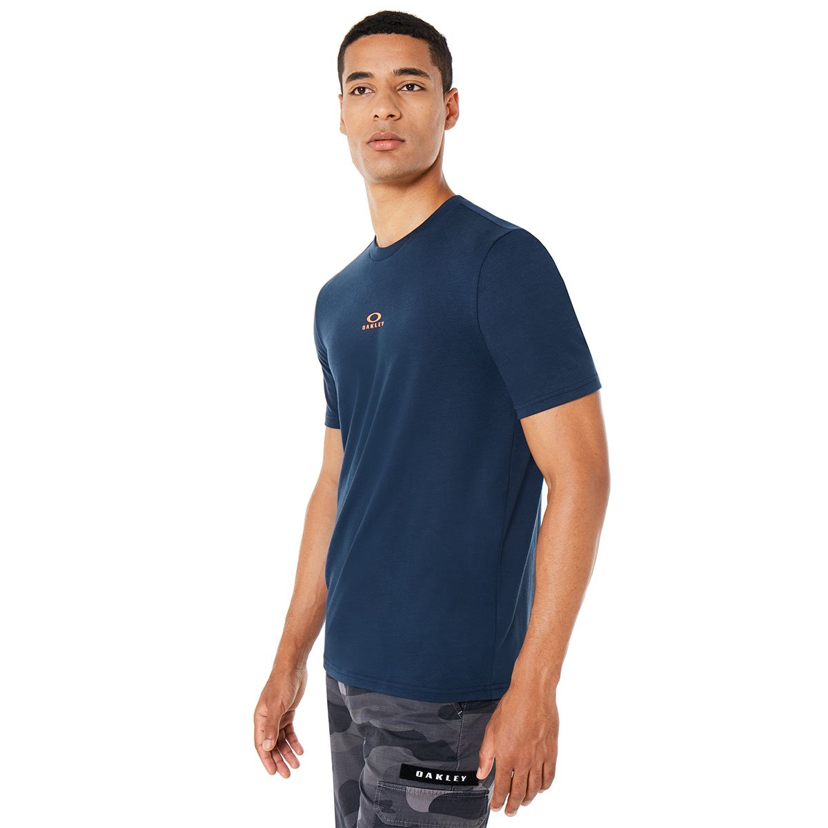 Oakley Bark New SS Men's Shirt, Fathom, L