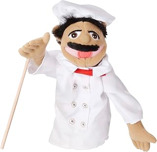 Melissa & Doug Chef Puppet (Al Dente) | Toy for Children, Easy for Little Hands to Use | 38 cm