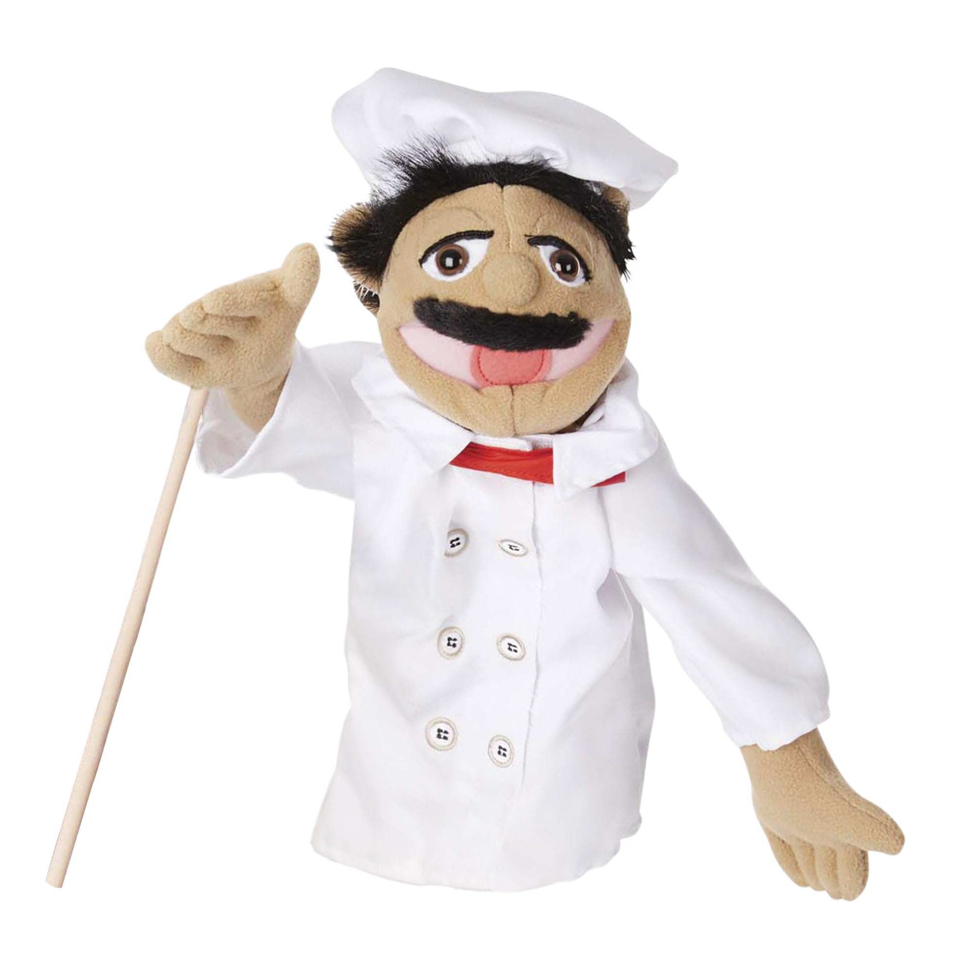 Melissa & Doug Chef Puppet (Al Dente) | Toy for Children, Easy for Little Hands 