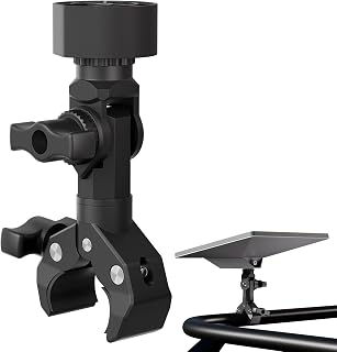 Starlink Mini Clamp Mount,360° Adjustable Universal Pole Mount for RV Yacht | Starlink mini bracket 2024/2025/2026；1/4"-20 thread starlink mini mount; fit star link mini &amp; V5; for camper, van, boat