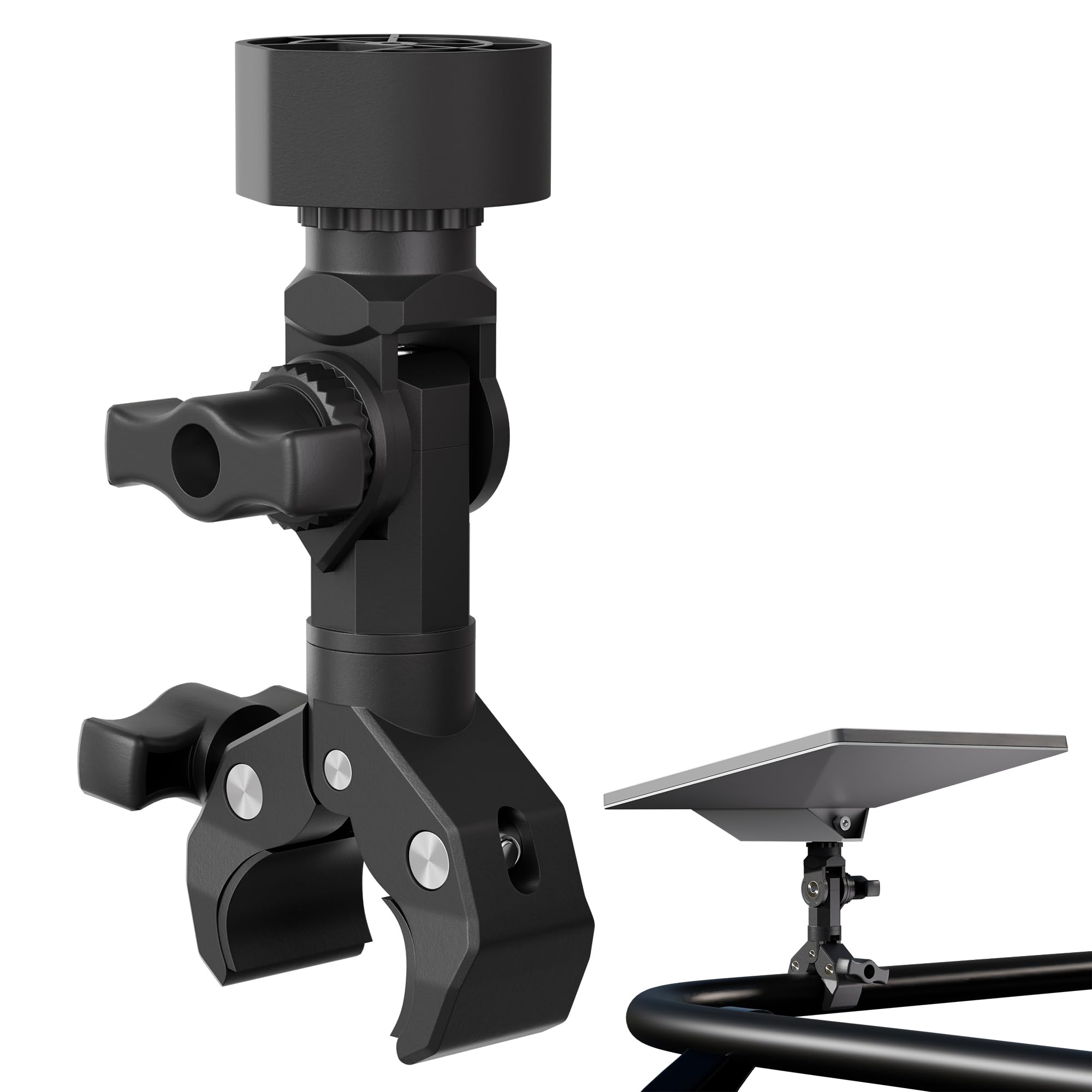 Starlink Mini Clamp Mount,360° Adjustable Universal Pole Mount for RV Yacht | St