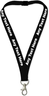 Printed Lanyards Personalised Custom Any Text Colour Lanyard Safety Break ID Card Holder. Visitor Security Company Event Gig Show Staff Teacher NHS Nurse
