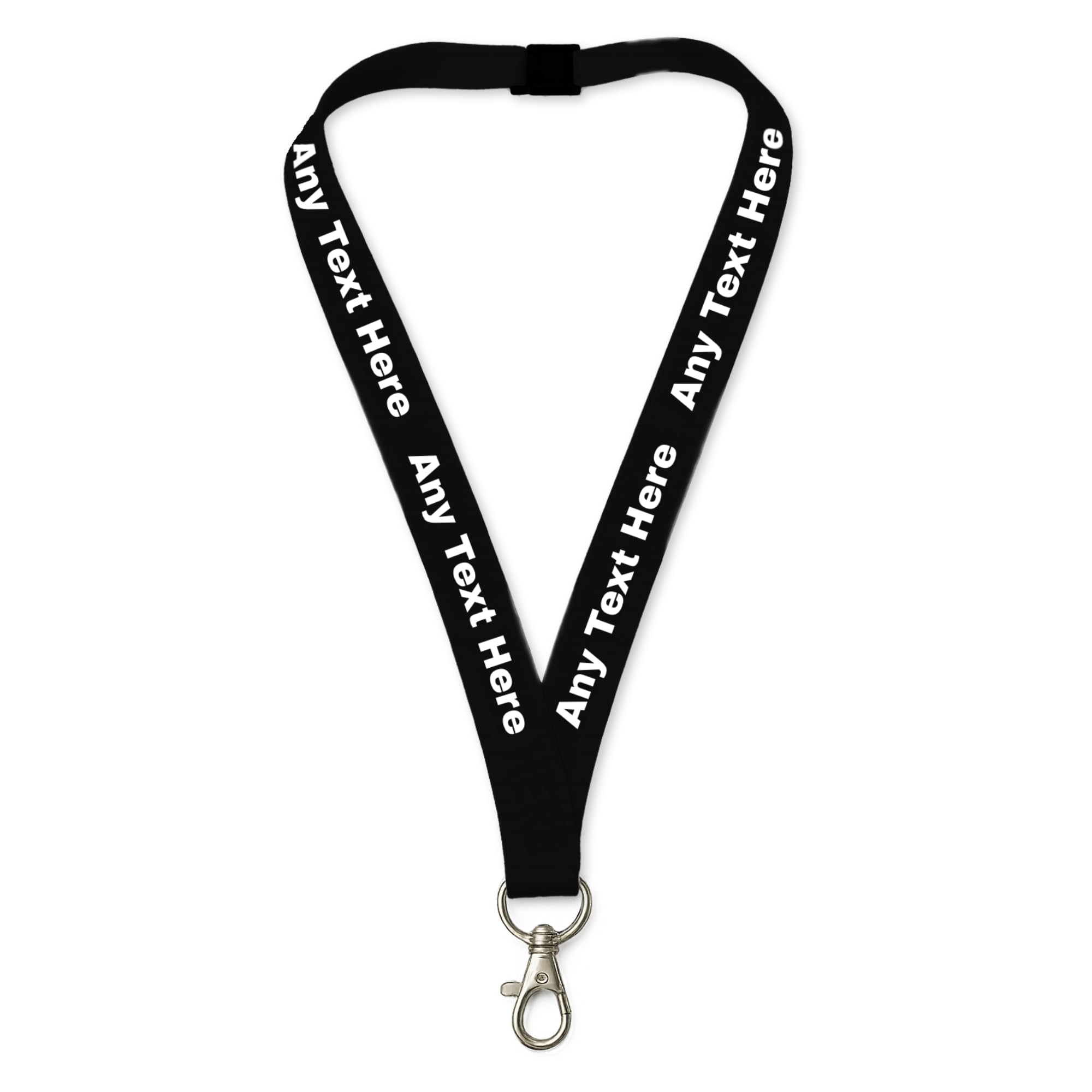 Printed Lanyards Personalised Custom Any Text Colour Lanyard Safety Break ID Car