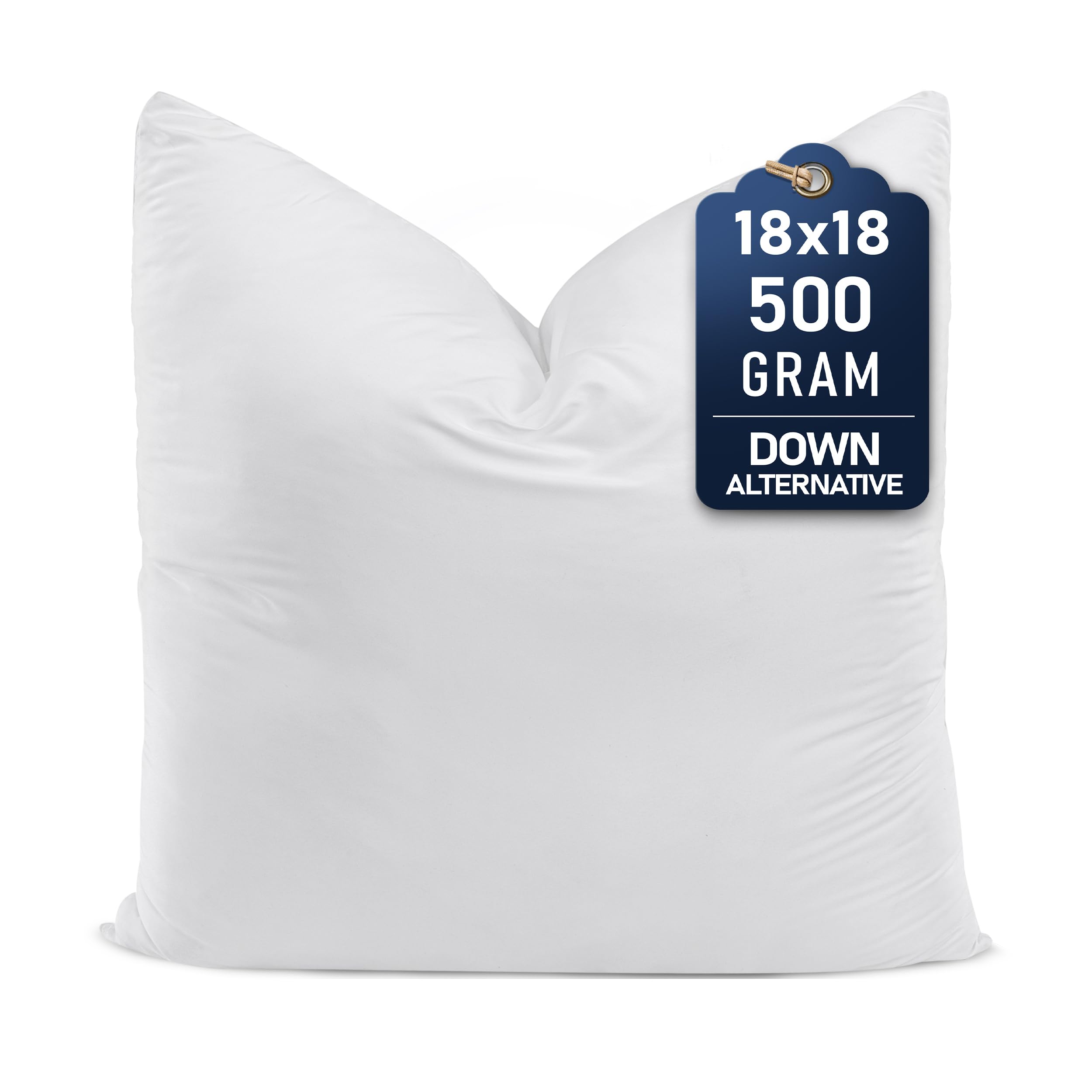 Utopia Bedding Throw Pillows, 18x18 Pillow Inserts, Pack of 1, White