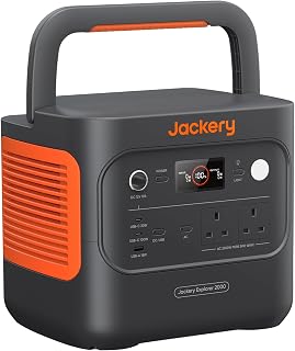 Jackery Explorer 2000 v2, 2042Wh 2200W(4400W Surge) Portable Power Station | EV-grade LFP Battery with 11-Year Lifespan, Lighter & Smaller 2kWh Power Bank for RV Trips, Power Cuts & Emergency Backup